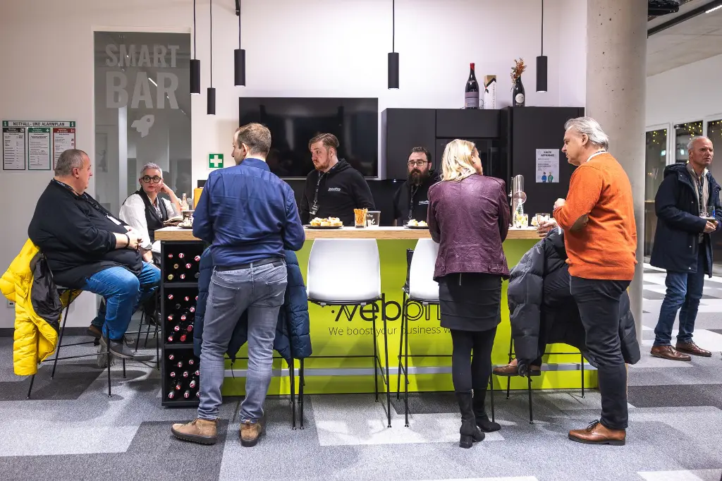 Networking an der Weboffice Smart Bar Networking an der Weboffice Smart Bar